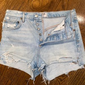 AGOLDE high waisted denim shorts